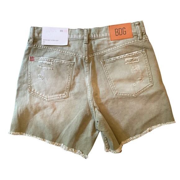 Urban Outfitters BDG Dropped Waist Destroy Denim Shorts Size 27 NWT 741N - Picture 9 of 11